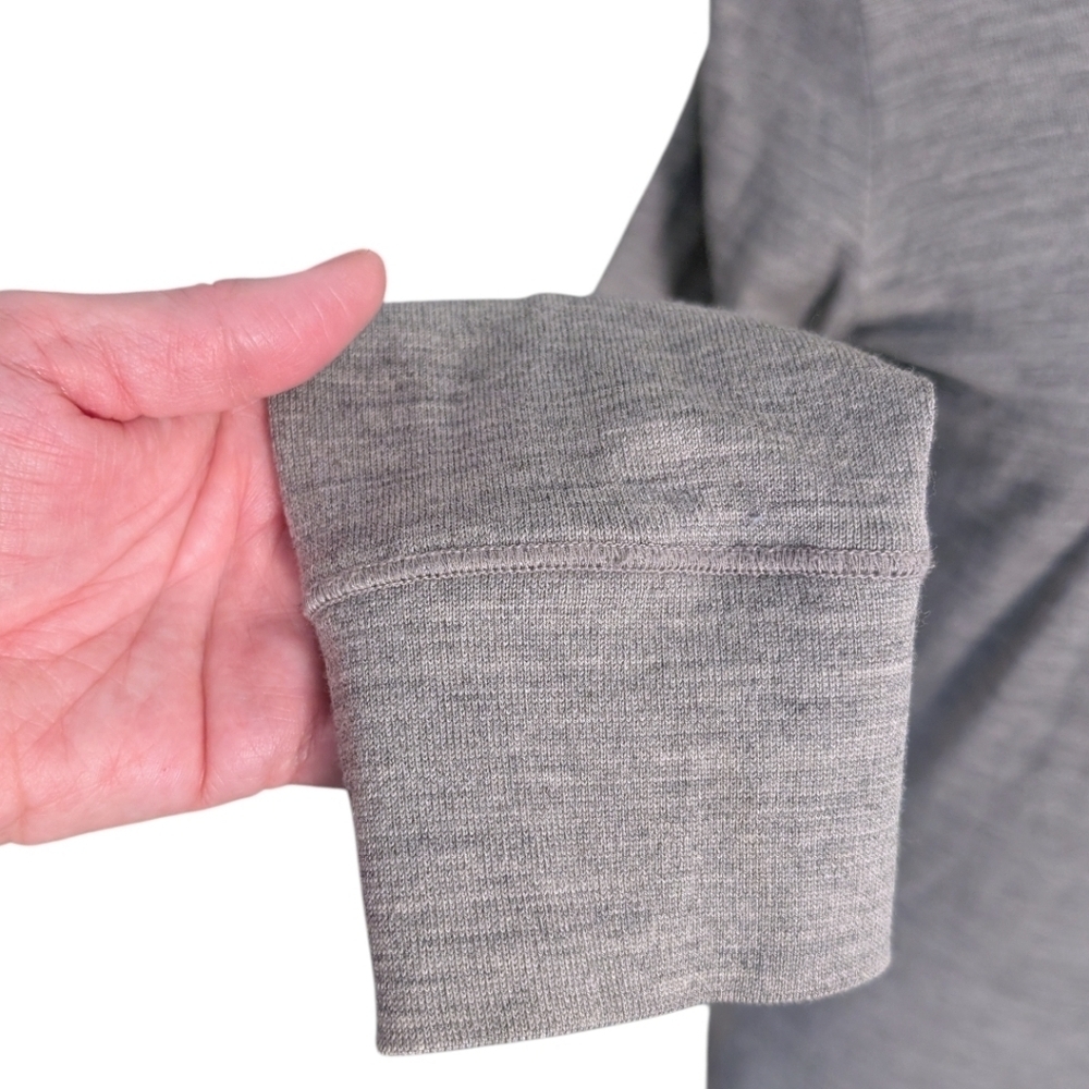 Icebreaker Merino Wool Hoodie Womens Small Grey Outdoors - Picture 7 of 14